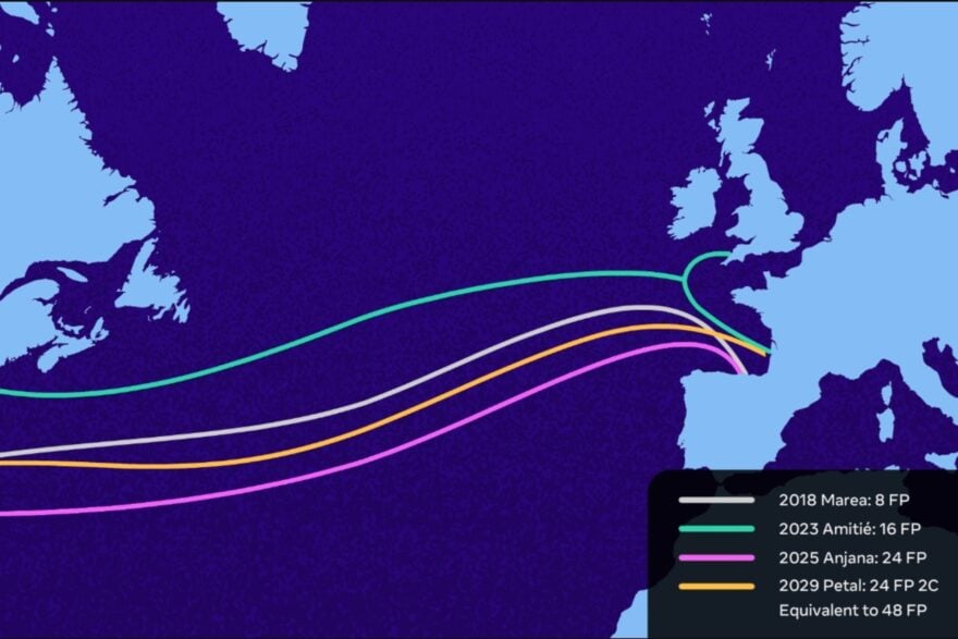 Ce câble Meta de 7 000 km va relier la France aux États-Unis avec une capacité inédite d’un pétabit par seconde