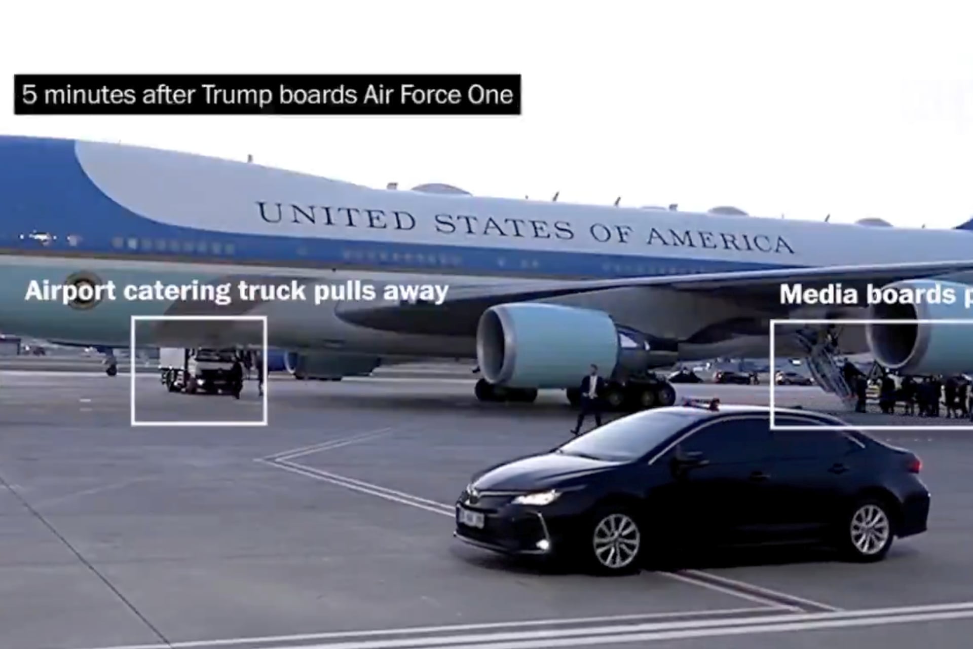 Donald Trump Exfiltre Air Force One Ankara Turquie