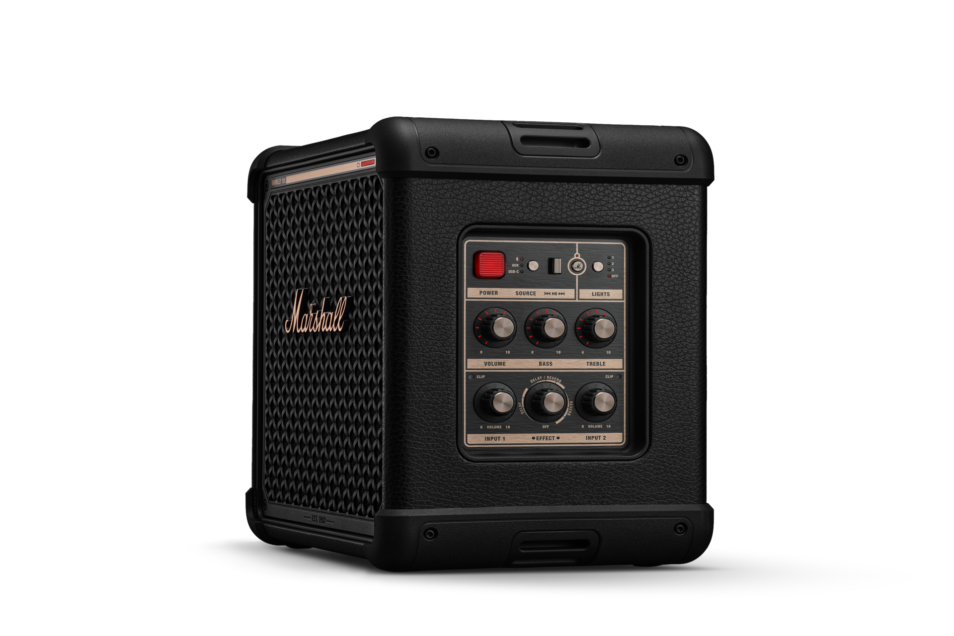 Marshall Bromley 150 connectique lancement annonce enceinte festive