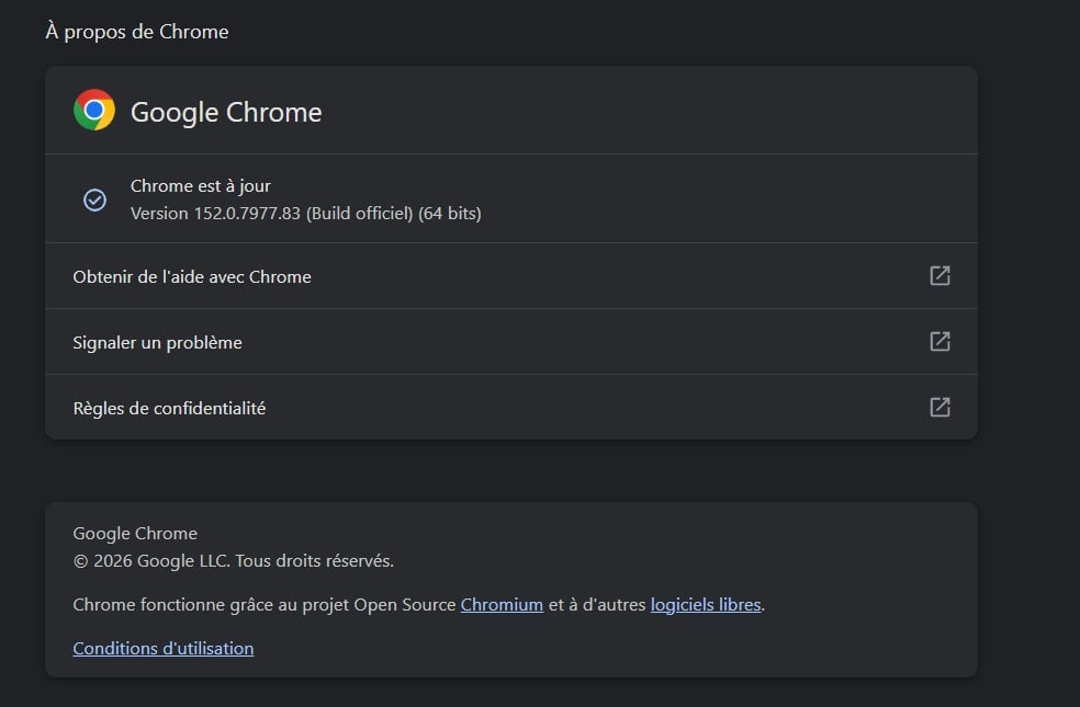 Mise A Jour Google Chrome Windows