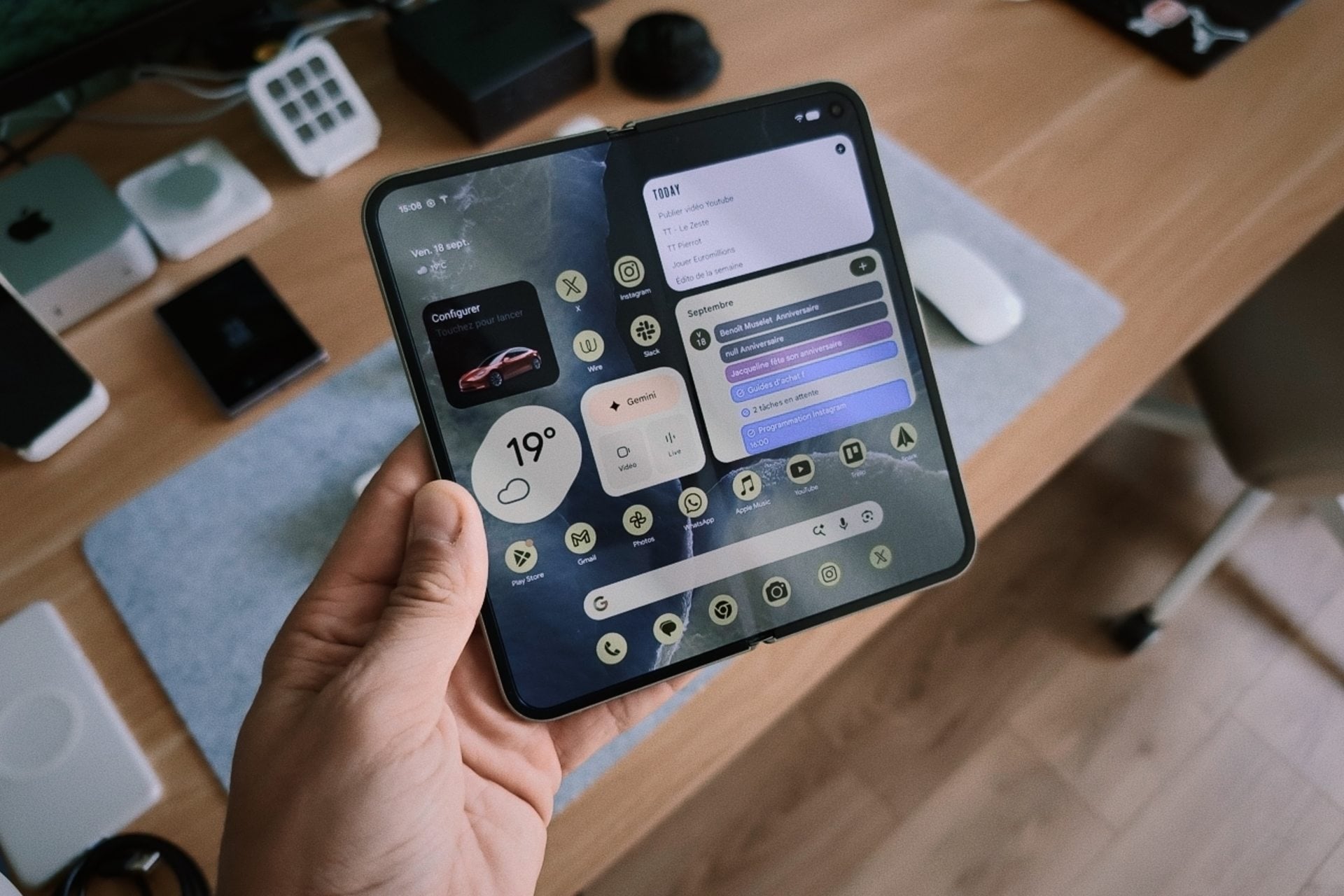 Test Google Pixel 11 Pro Fold Ecran Interieur Widgets