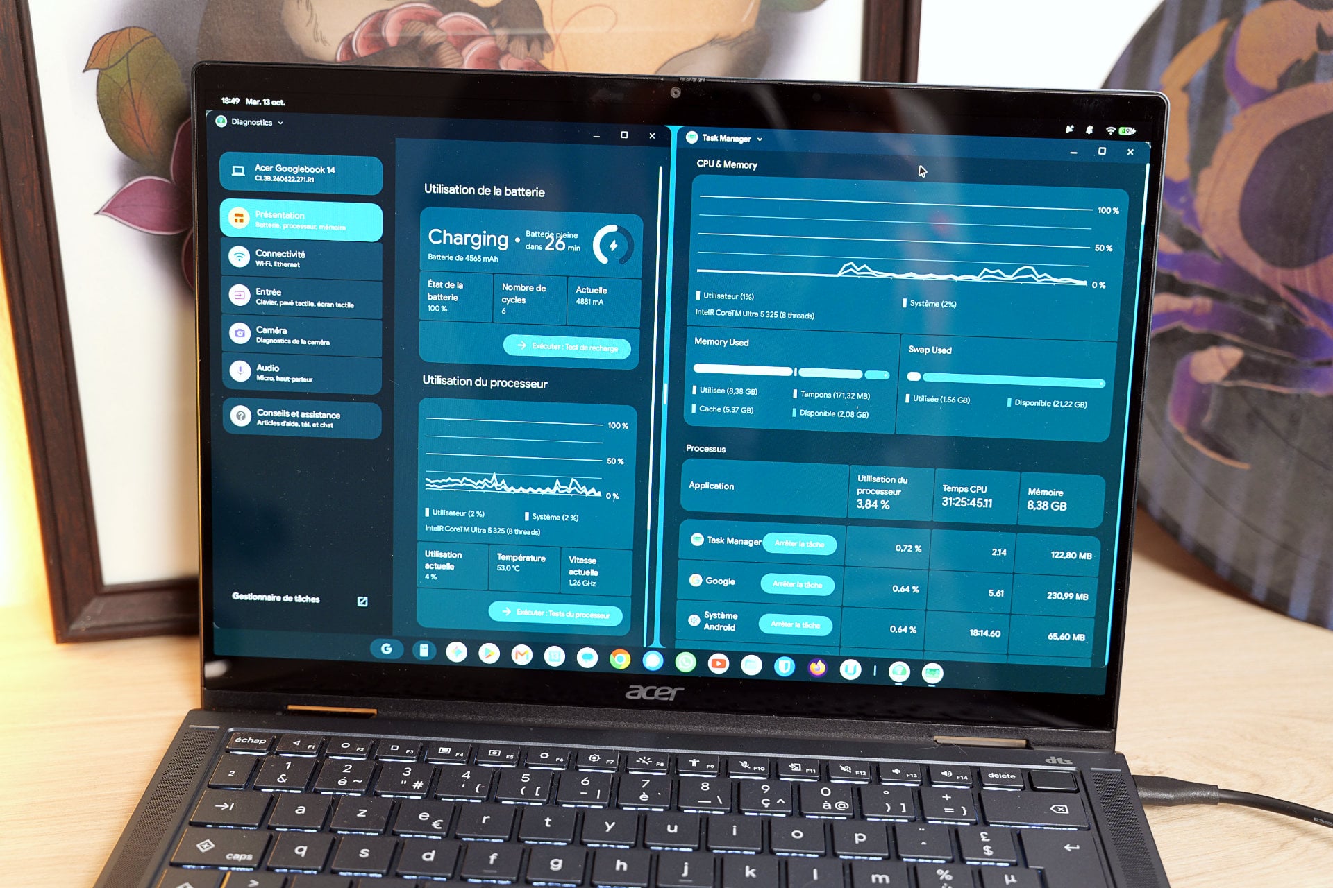Acer Gfooglebook 14 Diagnostique