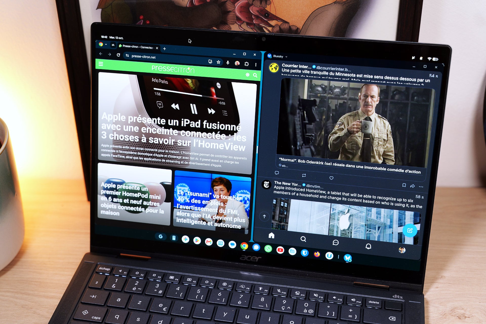Acer Gfooglebook 14 Split Screen