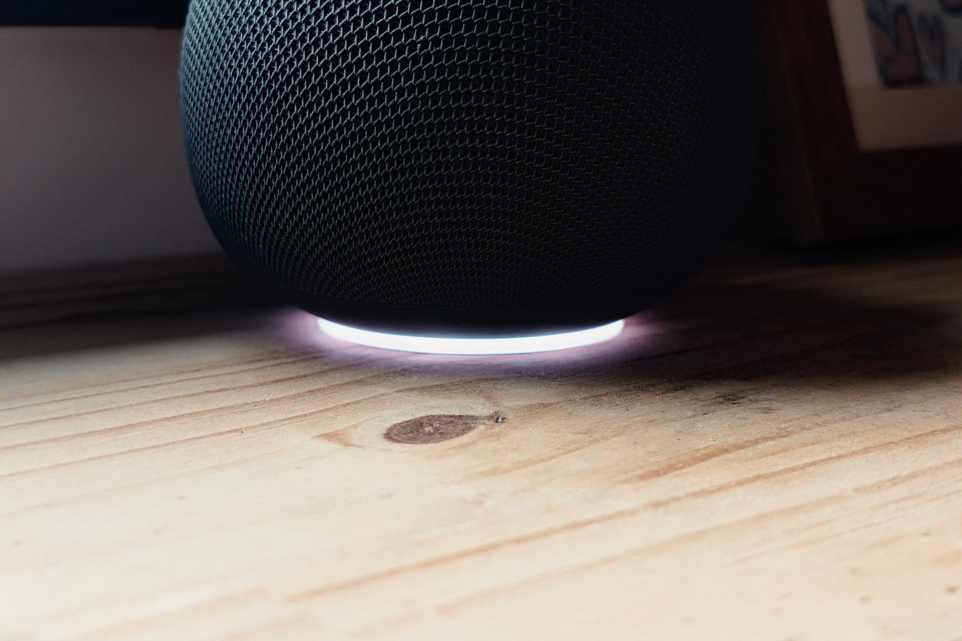 Test Google Home Speaker Anneau Lumineux Blanc