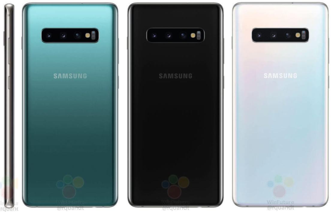 Arrière du Samsung Galaxy S10